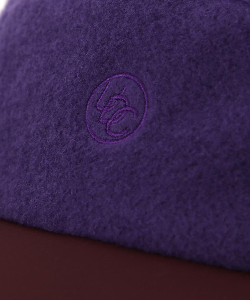 Eondeokeonteulol Fleece Winter Camp Cap Camp / Alpaca Fleece / Purple Wine