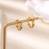 Fashion Exquisite Diamond-set Ear Buckle Earrings Women's Temperament Versatile Snake Earrings New
