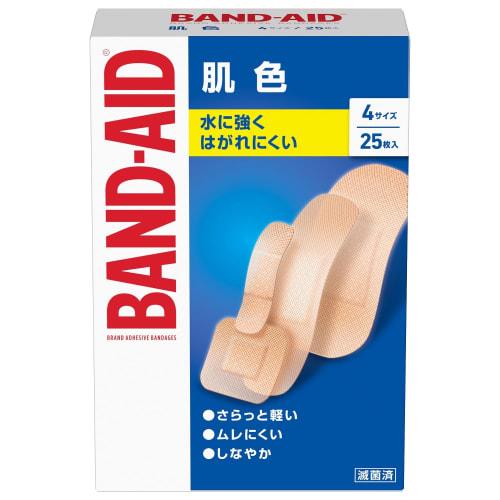 BAND-AID First Aid Bandages, Skin Tone, 4 Sizes, 25 Count
