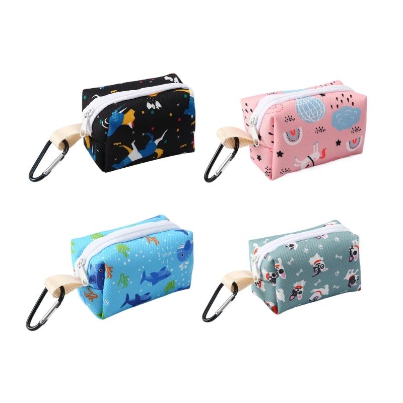 Pet Cat Pick Up Poop Bag Dispenser Portable Dog Poop Waste Bag Holder Outdoor Pet Supplies Garbage Bags Organizers