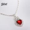 Trendy Jewelry Set Heart for Women Shiny Rhinestone Unique Design
