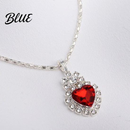 Trendy Jewelry Set Heart for Women Shiny Rhinestone Unique Design