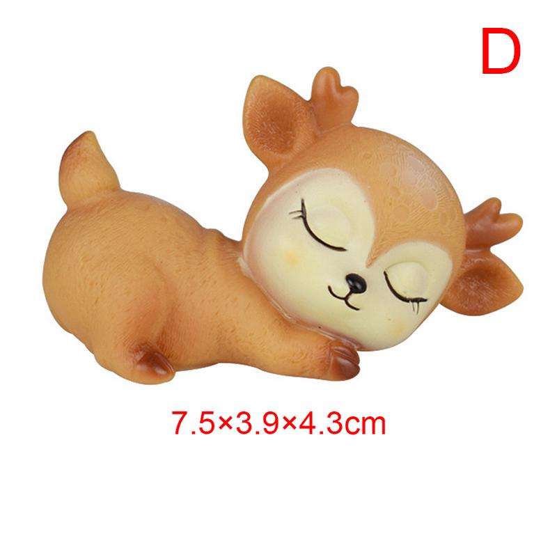 Cute Sleeping Baby Deer Cake Dessert Fondant Cartoon Decoration Tools Diy