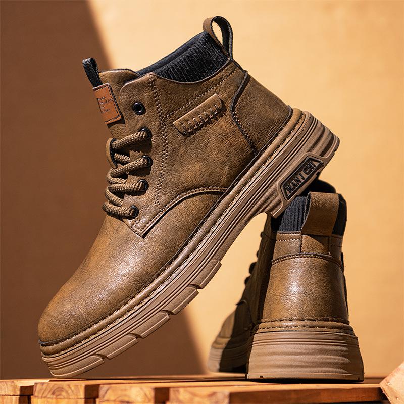 High-end Martin Boots Men's High-end Autumn 2024 New British Wind To Help This Shopkeeper Recommend Tooling Boots