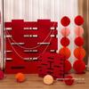 Double Happiness Floor Standing Wedding Ornaments for Room Decoration and Photo Arrangement