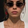 Adjustable Rooster Pendant Necklaces Beads Hoop Earrings Red Rooster Necklace  Russian Folk Style