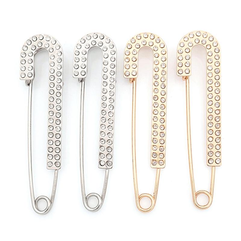 Rhinestones Waist Cinching Clip For Sweaters Coats Metal Decorative Brooch Pin Scarf Accessories Sparkling Decoration