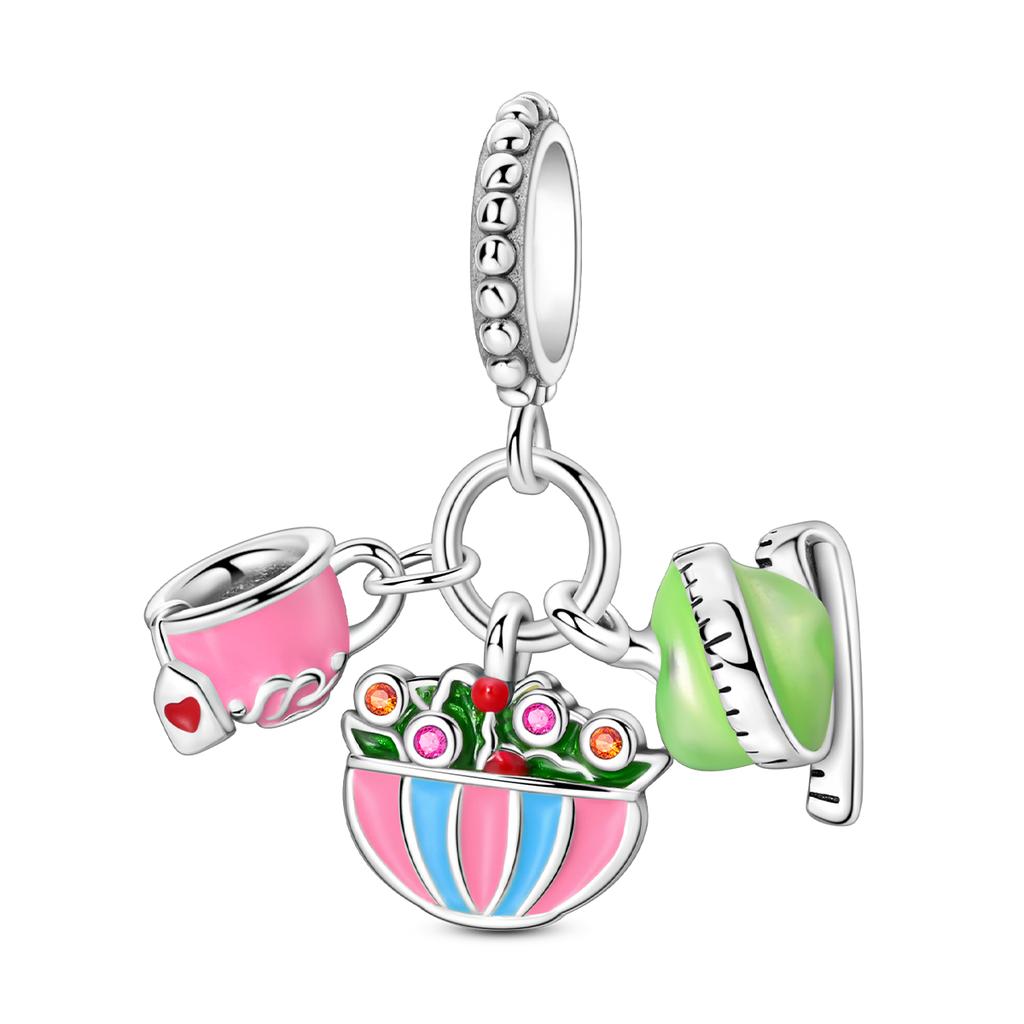 New Charms Copper Sun Windmill Carriage Owl Bead Fit Original Pendant Bracelet Diy For Woman Jewelry