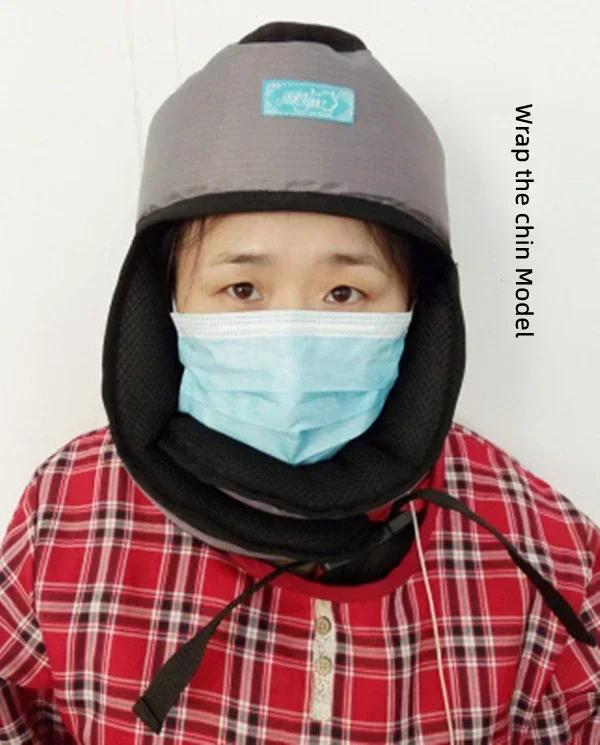 Old Man Anti-Falling Safety Helmet Adjustable Anti-Collision Shatter-Resistant Protection Ear Protection Care Head Cap Winter