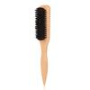 3style Boar Bristle Hair Brush Multifunctional Beard Comb for Flattening Hair & Sleek Ponytail Bun Create Sleek Frizz-Free Look