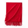 Cashmere Feel Solid Color Women's Imitation Cashmere Scarf Spring Atmosphere Korean Style Versatile Mid Length Shawl Scarf