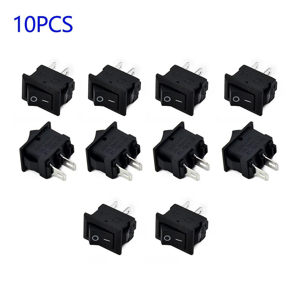 Set Dot Rocker Truck Black 10pcs On/off Pro Auto Switch 12v Car Spst 16a Boat