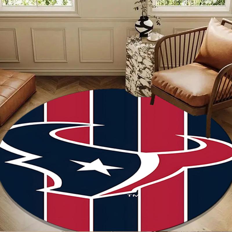 Houston basketball Logo Round mat, Anti-slip Circle Carpet Chair rug For livingroom,Bedroom, doormat home decor Gift Christmas Gifts