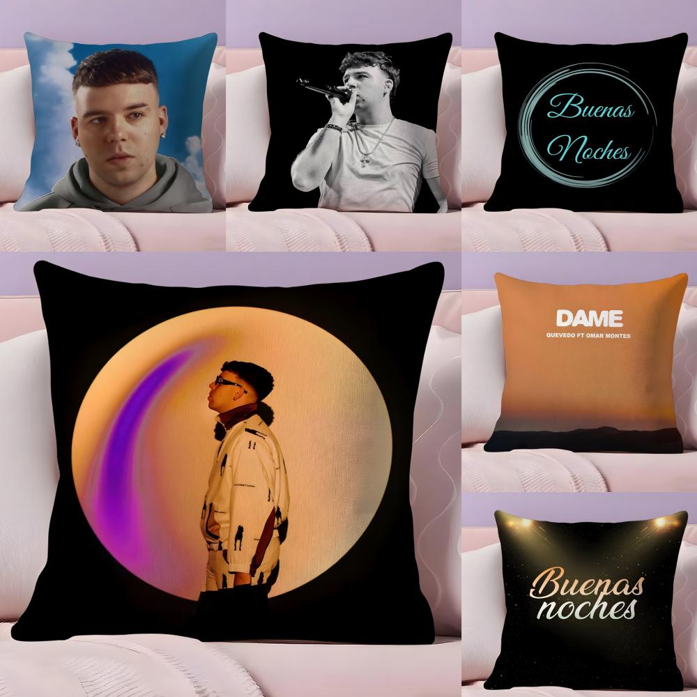 Buenas Noches QQuevedo Singer Pillow Case Silky Short Plush With Invisible Zipper Dustproof Sofa Cushion Cover