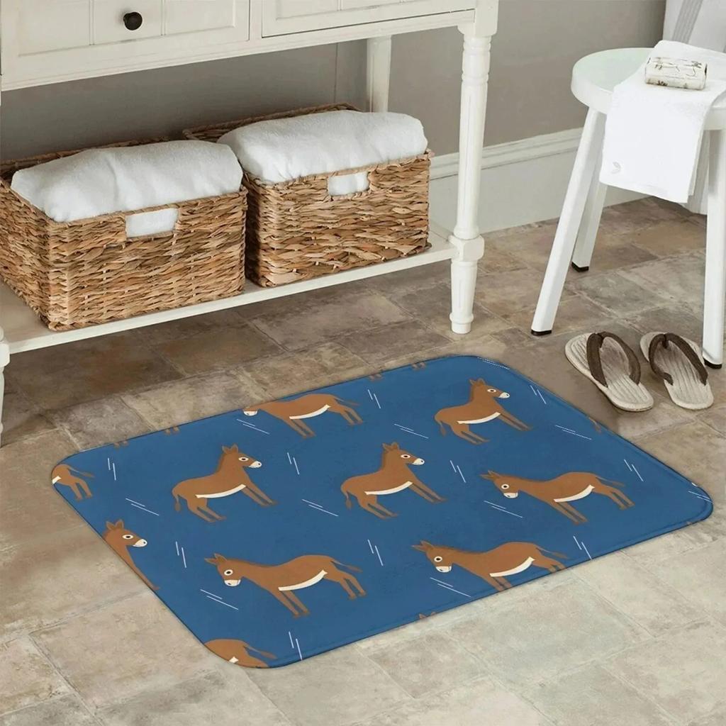 1PC Pink Leopard Pattern Kitchen Rug Non-Slip Door Mats Pop Design Bathroom Rug Bath Mat Carpet for Home Sink Laundry Decor
