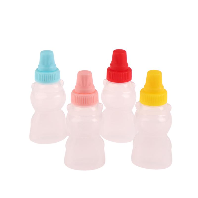 1/2/4Pcs Mini Condiment Squeeze Bottles 23Ml Honey/Ketchup/Soy Sauce/Salad Dressing Dispensers Lunchbox Squeezable Containers