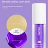 1PCS V34 Toothpaste Purple Color Corrector Toothpaste For Teeth White Brightening Tooth Care Toothpaste Reduce Yellowing 30ml