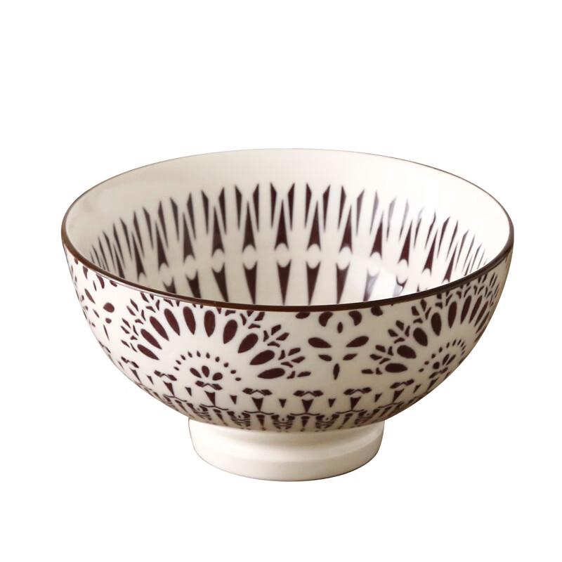 Dairuien Nordic Underglaze Ceramic High-Footed Rice & Porridge Bowls