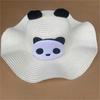 Kids Panda Wave Brim Straw Sun Hat
