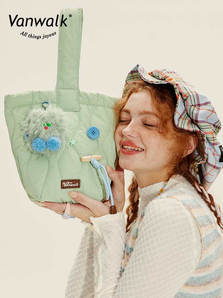 Vanwalk Macaron Tote Bag [Green]