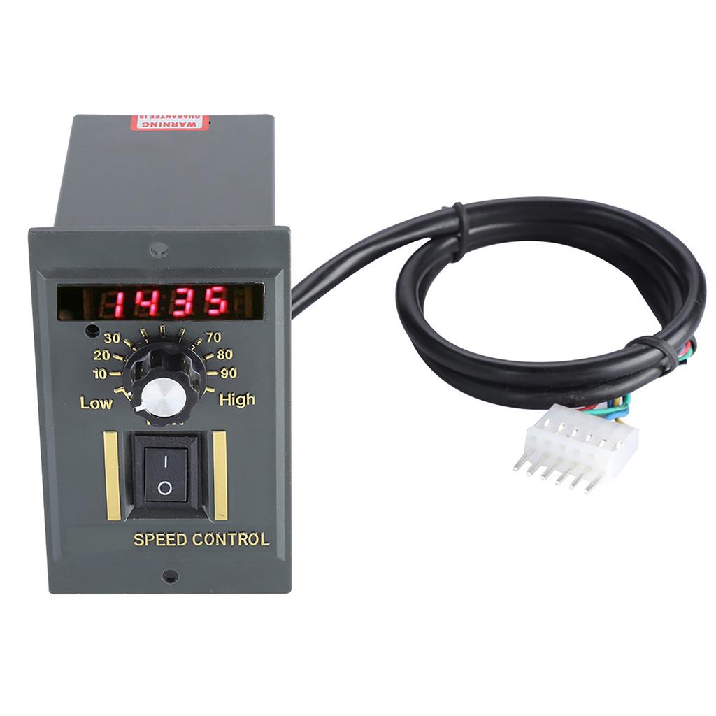 AC 220V 50Hz 15?400W Digital Einstellbarer Stufenloser Motor-Drehzahlregler 0?1450 U/min (400W)