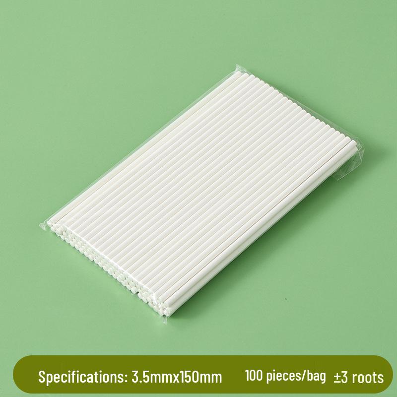 Bâtonnets pour sucettes et gâteaux en papier solide de qualité alimentaire - Lot de 100 pour la pâtisserie DIY et la fabrication de bonbons