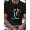 Taglie Europee Uomo Estate Stampata Trendy Casual Sportiva Manica Corta T-Shirt Versatile Comodo Top