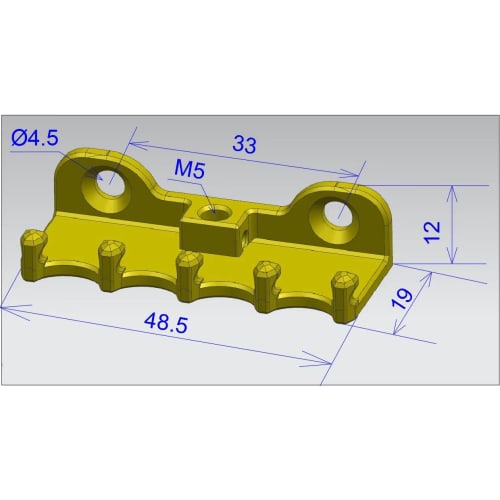 Guyker Electric Guitar Tremolo Bridge Spring Claw with Full Solid Brass Hooks and Screws