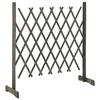 VidaXL Clôture en Treillis de Jardin Séparateur de Jardin Support pour Plantes Grimpantes Plate-Bande Extérieur Gris 120x90 314825