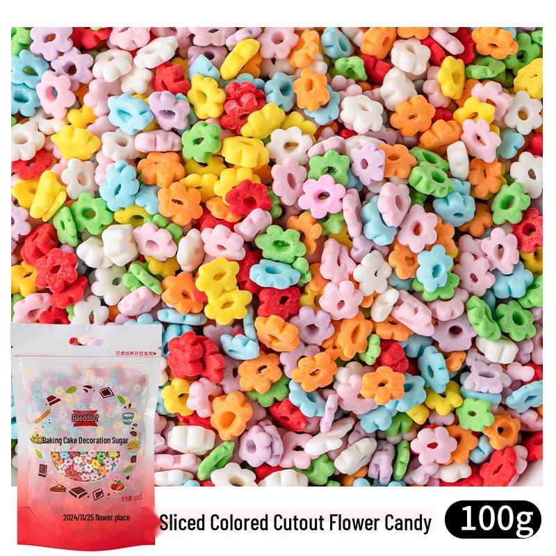 Bunte Zuckerformen: Herzen & Kurven zum Dekorieren von Kuchen, Desserts & Donuts