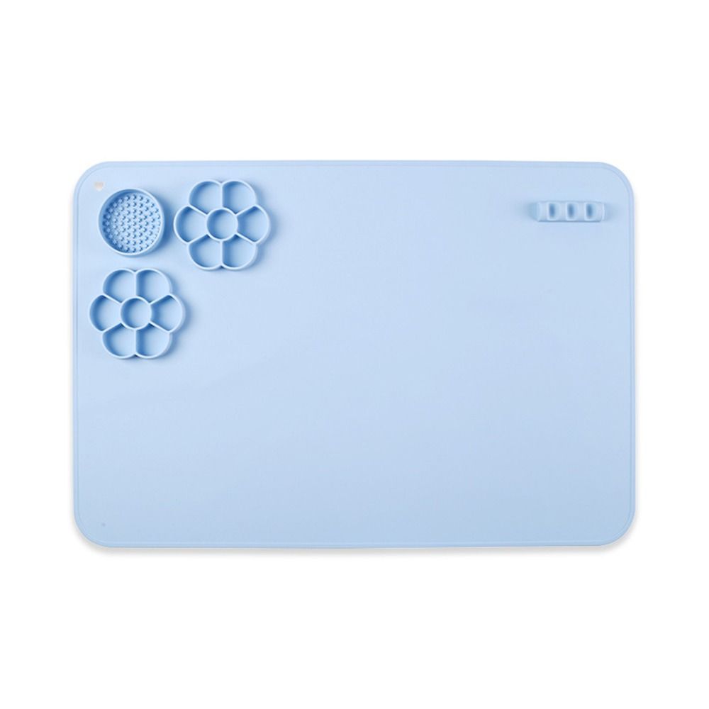 Multifunctional DIY Silicone Painting Mat Palette Kids Graffiti Drawing Board Oil Painting Board Clay Mat With Cup Paint Holder