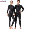 Diving Suit Women's 3MM One-piece Warm Surfing Long-sleeved Men's Cold-proof Thick Snorkeling Swimming Pants