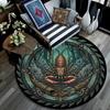 Mechanical Crab Emblem Round Area Rug Under Office Chairs Bedroom Living Room Home Decor