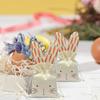 Easter Bunny Cloth Bag, Sweet Candy Beige Drawstring Bag Garden Tea Party Gift Ornament Supplies