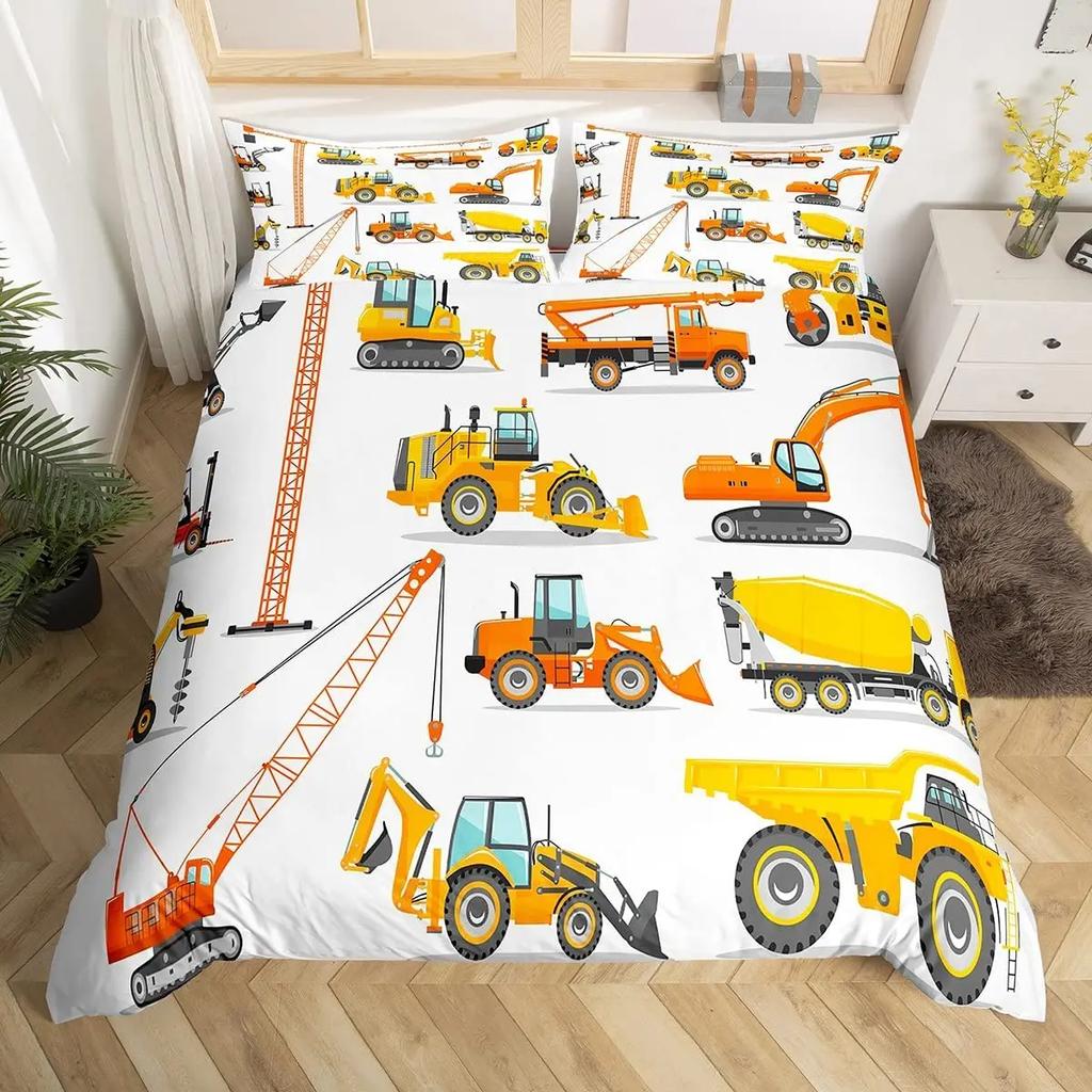Home Living Luxury Route 66 Print 2/3Pcs Soft Duvet Cover PillowCase Queen and King Size Kids Bedding Set EU/US/AU Size