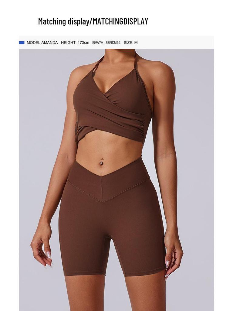 New Halter Neck Bra: Quick-Drying, Backless, Thin Strap, Criss-Cross Layered Design