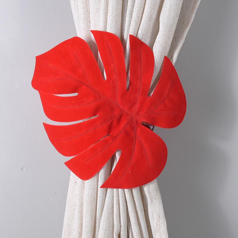 Nordic Plant-Inspired Curtain Tiebacks - Decorative Clips & Straps for Home Windows