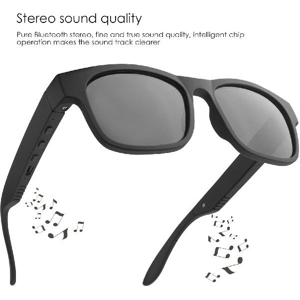 Smart Glasses Wireless Bluetooth Sunglasses Open Ear Music&Hands-Free Calling,for Men&Women,Polarized Lenses