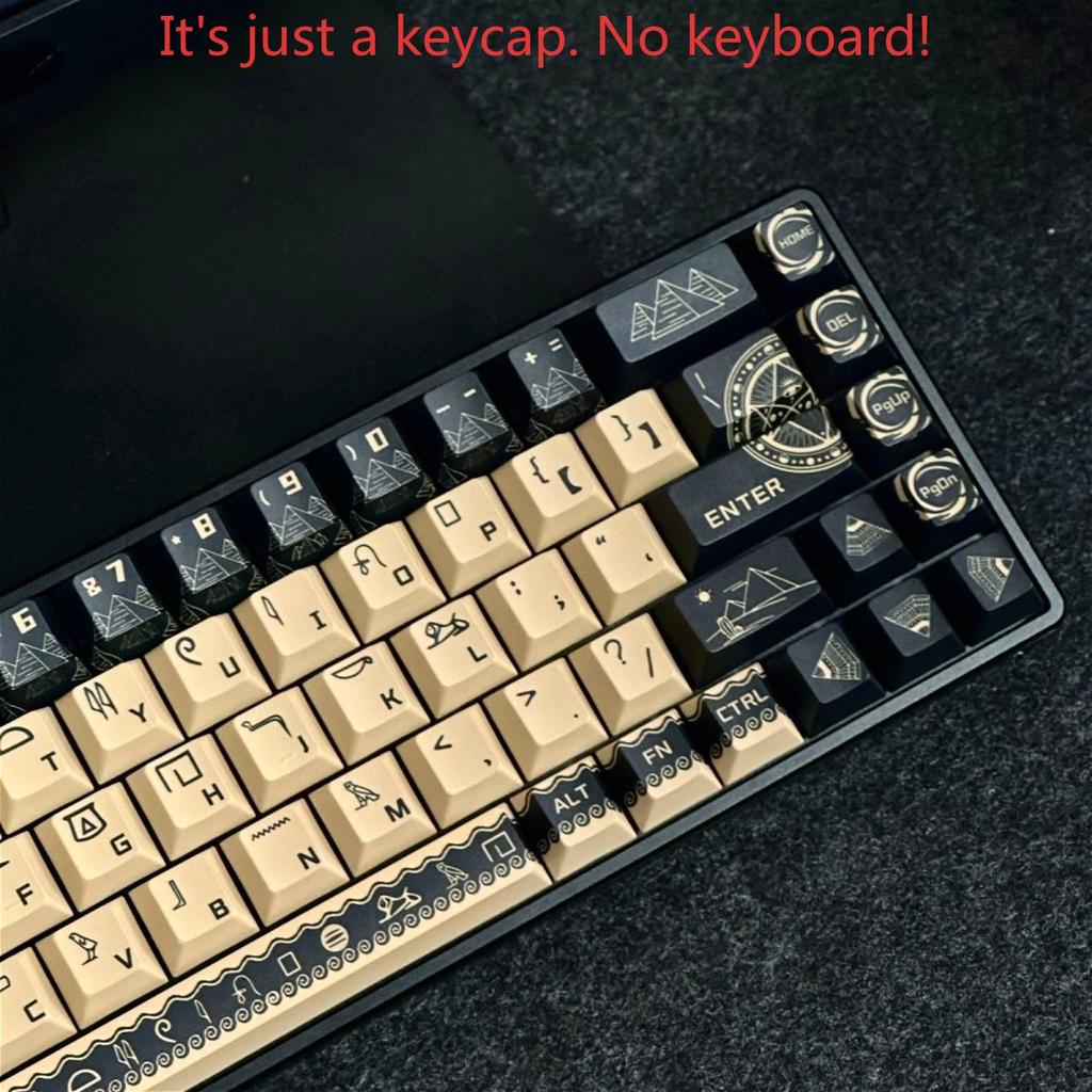 Xiaomi Egyptian Element Pattern Cherry Keycap Kit PBT Compatible with 60-68/75-87 Series Magnetic Axis Personalized Mechanical Keyboard