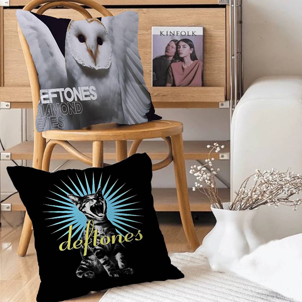 D-Deftones Fashion Cushion Cover Car Throw Pillow Case For Sofa Car Christmas Gift 40X40Cm 45X45Cm