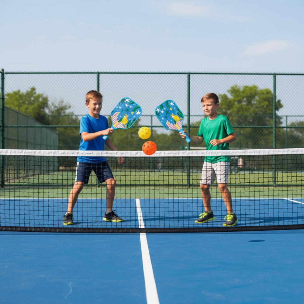 Cartoon Kid's Pickleball Set Lightweight Pickleball Game Set  Pickle Ball Equipment