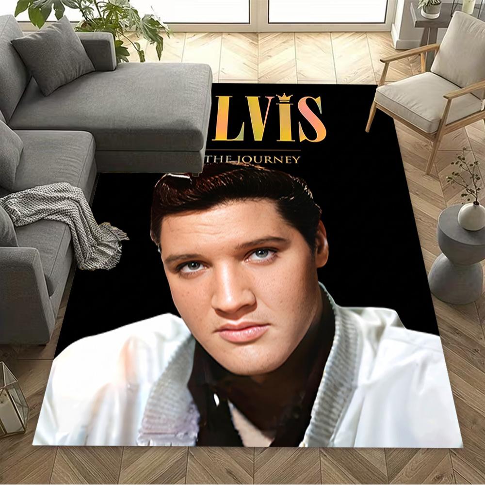 Elvis Presley Hawaii Concert Area Rug Design for Entryway Living Rooms Bedrooms Dormitory Anti-slip Rug Decorate Offices Wedding Party Gift