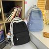 Schoolbag New Schoolbag Female Junior High School Students High School Students Large Capacity Contrasting Color Backpack College Students Campus Wind
