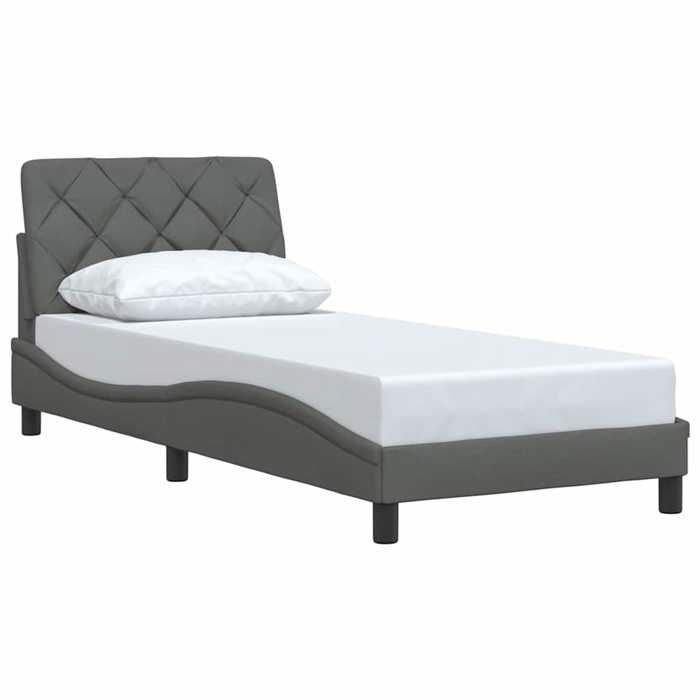 VidaXL Bed Frames Without Mattress Dark Grey 90x190 Cm Fabric 3310567