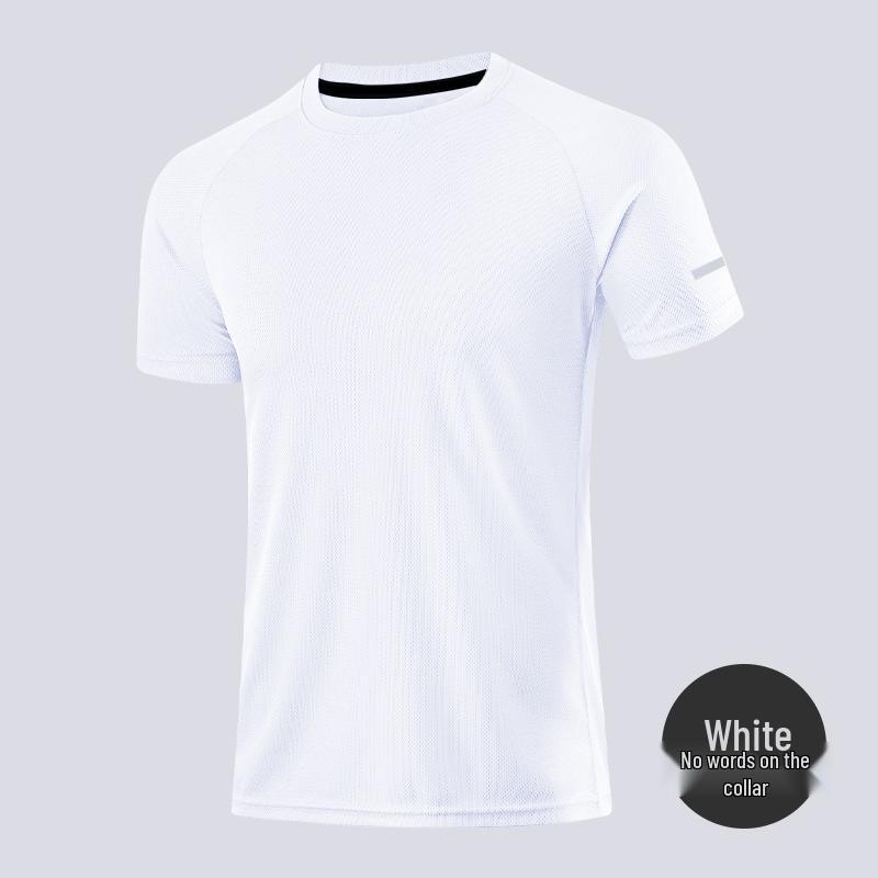 Men's Quick-Dry Loose Fit Sports T-Shirt - Breathable, Sweat-Wicking, Plus Size, Short Sleeve for Summer.