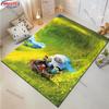 1PC A-Abominable Cute Burnish Cartoon Carpet Living Room Bedroom Sofa Large Area Decorative Mat Kids Play Soft Non-slip Rug Gift