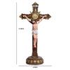 Croix de Saint-Esprit en résine avec le Seigneur Jésus-Christ pour autel, table, salle de prière, pendaison de crémaillère, cadeau et décoration