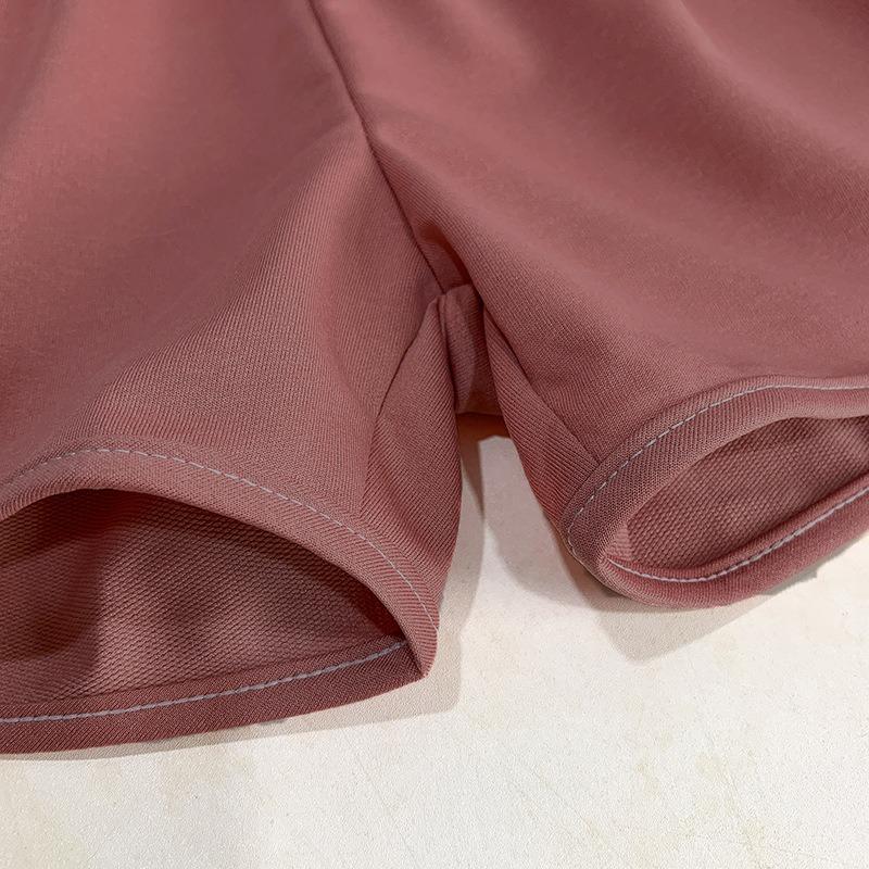 Shorts Women's Summer Korean Version Loose Tight Waist Lace-up Solid Color High Waist Sports Slimming Hot Pants