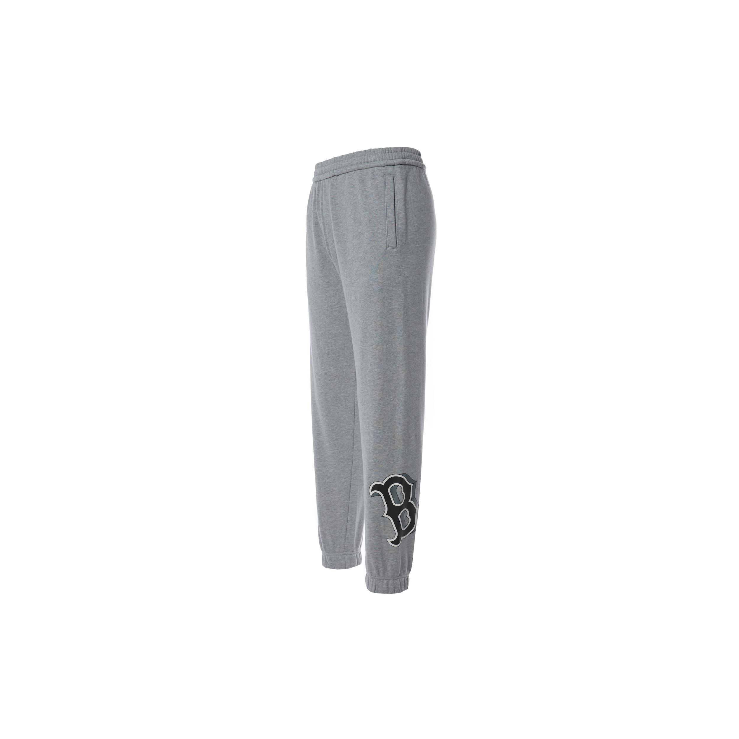 MLB Base Logo Casual Pants Unisex Gray Moderate Cuffed Pants 3APTB0224-43MGS M