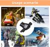 Motorradhandschuhe Winterhandschuhe für Herren Echte Lederhandschuhe Outdoor-Radfahren Echtes Schafsleder Warm halten Verstellbare Handschuhe